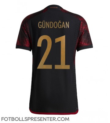 Tyskland Ilkay Gundogan #21 Borta Matchtröja VM 2022 Kortärmad